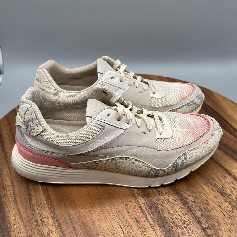 Cole Haan Grand OS Shoes Womens Size 8.5 B Beige Snakeskin Print Comfort Walking